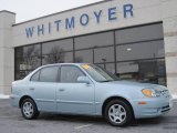 2004 Glacier Blue Hyundai Accent GL Sedan #23856804