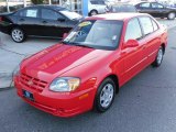 2004 Retro Red Hyundai Accent GL Sedan #23860181