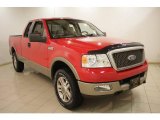 2005 Bright Red Ford F150 Lariat SuperCab 4x4 #23859305
