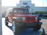 2007 Flame Red Jeep Wrangler Unlimited X 4x4 #23844857