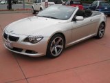 2008 Mineral Silver Metallic BMW 6 Series 650i Convertible #23906597