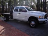 2005 Bright White Dodge Ram 3500 Laramie Quad Cab 4x4 Dually #23922172