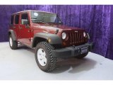 2009 Red Rock Crystal Pearl Jeep Wrangler Unlimited X 4x4 #23916255
