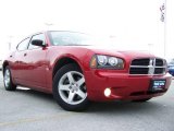 2009 Inferno Red Crystal Pearl Dodge Charger SXT #23935604