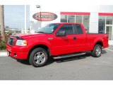 2008 Bright Red Ford F150 STX SuperCab #23917623
