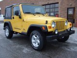 2004 Solar Yellow Jeep Wrangler Sport 4x4 #2399431