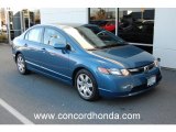 2008 Atomic Blue Metallic Honda Civic LX Sedan #24088474