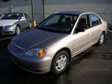 2002 Shoreline Mist Metallic Honda Civic LX Sedan #24136859