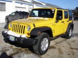 2008 Detonator Yellow Jeep Wrangler Unlimited X 4x4 #24133722