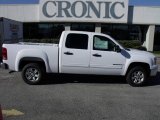 2009 Summit White GMC Sierra 1500 SLE Crew Cab #24197340