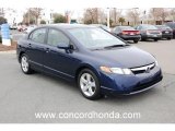 2007 Royal Blue Pearl Honda Civic EX Sedan #24184681