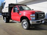2008 Bright Red Ford F350 Super Duty XL Regular Cab 4x4 Chassis #24263886