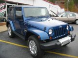 2009 Deep Water Blue Pearl Coat Jeep Wrangler Sahara 4x4 #24268586