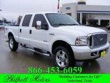 2007 Oxford White Clearcoat Ford F250 Super Duty Lariat Crew Cab 4x4 #24261951