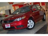 2010 Spicy Red Kia Forte EX #24258033