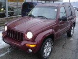 2003 Dark Garnet Red Pearl Jeep Liberty Limited 4x4 #24325949