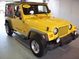 2005 Solar Yellow Jeep Wrangler Unlimited 4x4 #24308090