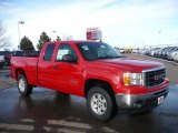 2009 Fire Red GMC Sierra 1500 SLE Extended Cab 4x4 #24363320