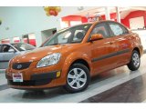 2009 Sunset Orange Kia Rio LX Sedan #24387651