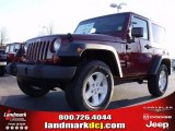 2010 Red Rock Crystal Pearl Jeep Wrangler Sport 4x4 #24387755