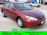 2004 Salsa Red Pearl Toyota Camry LE #24436675