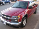 2005 Dark Cherry Red Metallic Chevrolet Colorado LS Crew Cab #24436653
