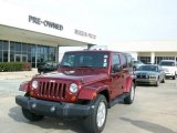 2007 Red Rock Crystal Pearl Jeep Wrangler Unlimited Sahara #24436451