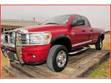 2007 Inferno Red Crystal Pearl Dodge Ram 2500 Laramie Quad Cab 4x4 #24436881