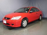 2005 Rallye Red Honda Civic Value Package Coupe #24493155