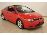 2006 Rallye Red Honda Civic EX Coupe #24493758