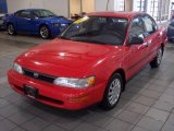 1994 Super Red Toyota Corolla DX #24493777