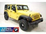 2009 Detonator Yellow Jeep Wrangler Unlimited X 4x4 #24588862