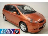 2008 Blaze Orange Metallic Honda Fit Sport #24588860