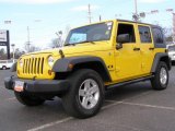 2008 Detonator Yellow Jeep Wrangler Unlimited X 4x4 #24587888