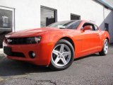 2010 Inferno Orange Metallic Chevrolet Camaro LT Coupe #24588176