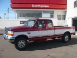 1996 Toreador Red Metallic Ford F250 XLT Extended Cab 4x4 #2459432