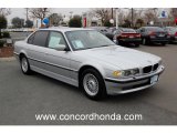 2001 Titanium Silver Metallic BMW 7 Series 740iL Sedan #24693312