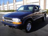 2001 Indigo Blue Metallic Chevrolet S10 LS Extended Cab 4x4 #24589218