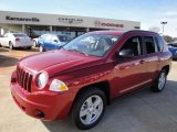 2010 Inferno Red Crystal Pearl Jeep Compass Sport #24589263