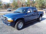 2004 Patriot Blue Pearl Dodge Dakota SLT Quad Cab 4x4 #24753657