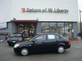 2007 Ebony Black Hyundai Accent GLS Sedan #24874801