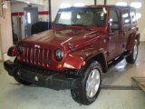 2007 Red Rock Crystal Pearl Jeep Wrangler Unlimited Sahara 4x4 #24874762