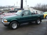 1999 Amazon Green Metallic Ford Ranger XLT Regular Cab #24945224