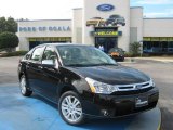 2010 Ebony Black Ford Focus SEL Sedan #24944999