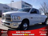 2010 Bright White Dodge Ram 3500 Big Horn Edition Crew Cab Dually #24999250