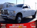 2010 Bright White Dodge Ram 3500 Big Horn Edition Crew Cab 4x4 Dually #24999253