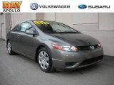 2007 Galaxy Gray Metallic Honda Civic LX Coupe #24999102