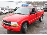 2001 Victory Red Chevrolet S10 LS Extended Cab 4x4 #24999598