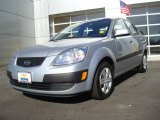 2008 Silver Metallic Kia Rio LX Sedan #24999084