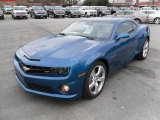 2010 Aqua Blue Metallic Chevrolet Camaro SS/RS Coupe #25047524